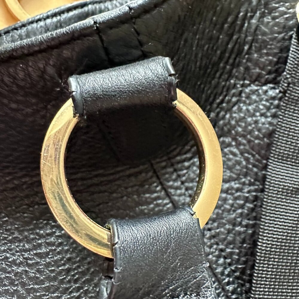 Gili Leather Tote Bag Black Pebbled - Picture 7 of 16